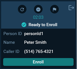 REady to enroll a customer mini WAC UI