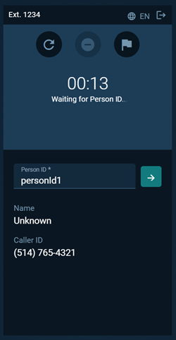 Start a call UI in dark theme